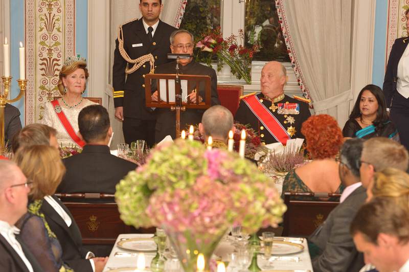 Speech By The President Of India, Shri Pranab Mukherjee At The State Banquet Hosted By His Majesty, The King Of Norway