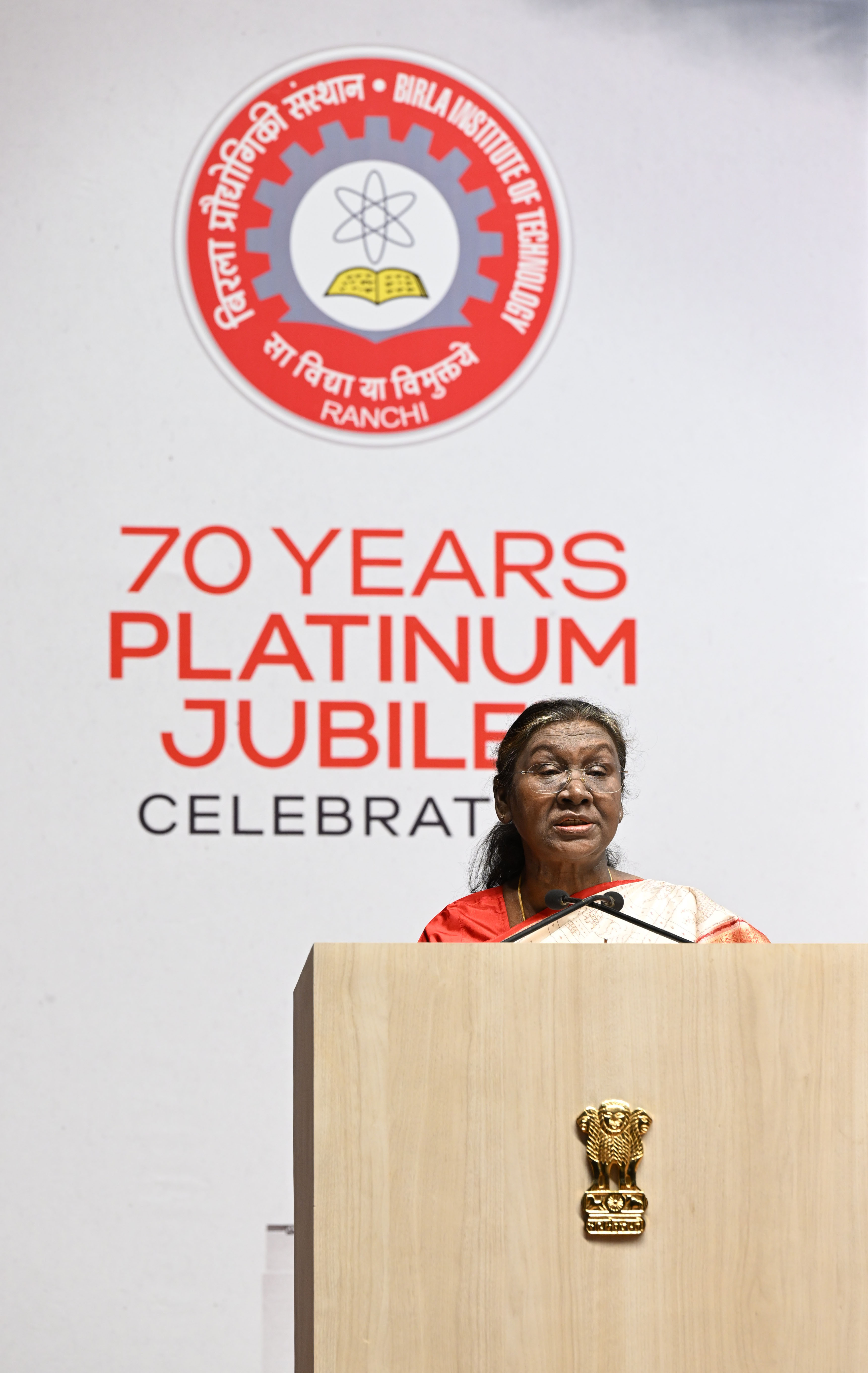 ADDRESS BY THE HON’BLE PRESIDENT OF INDIA, SMT DROUPADI MURMU AT PLATINUM JUBILEE CELEBRATIONS OF BIT MESRA