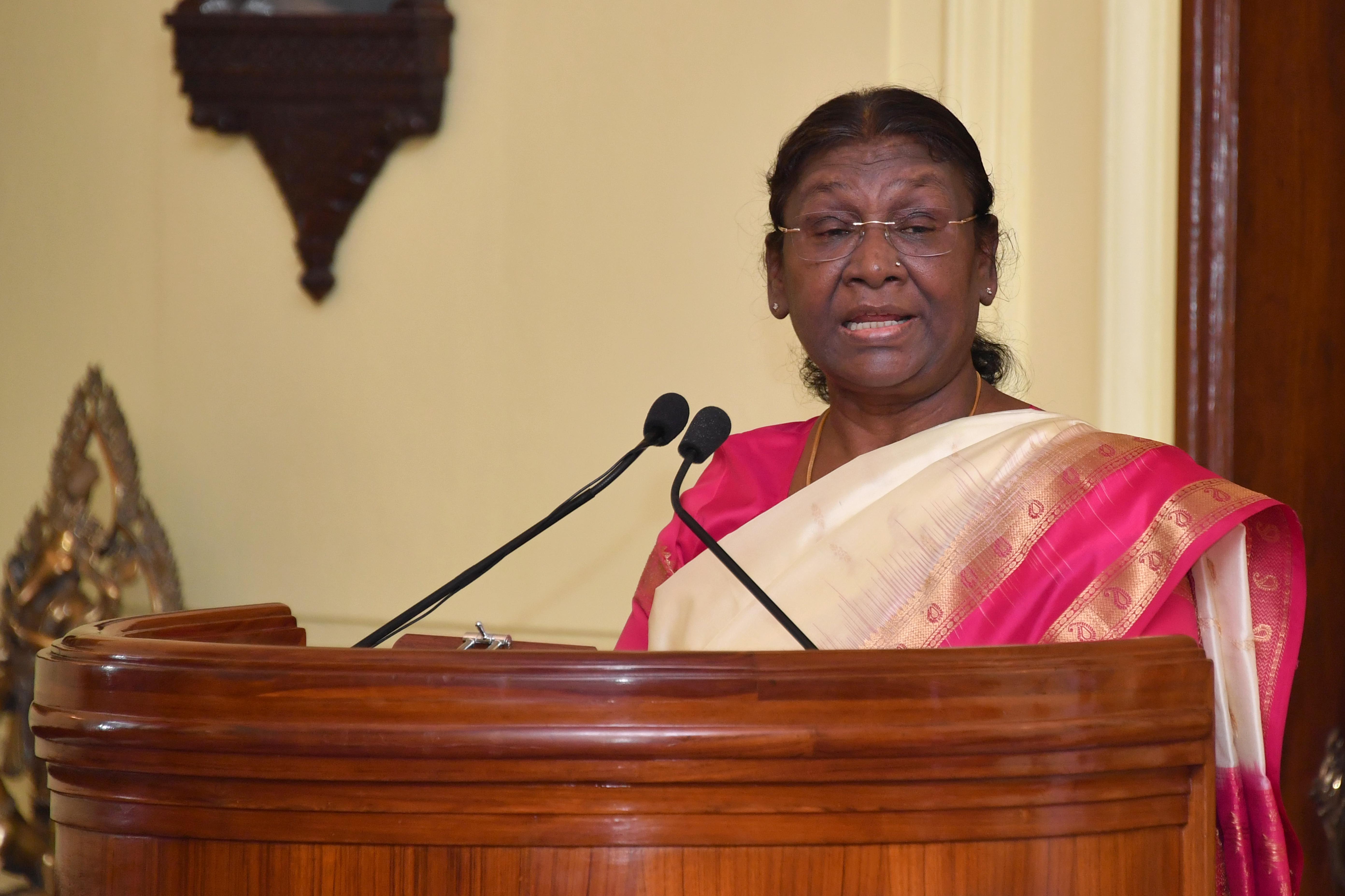 ADDRESS BY THE HON’BLE PRESIDENT OF INDIA, SMT. DROUPADI MURMU ON THE OCCASION OF CALL ON BY THE PROBATIONERS OF INDIAN FOREIGN SERVICE 2022 BATCH