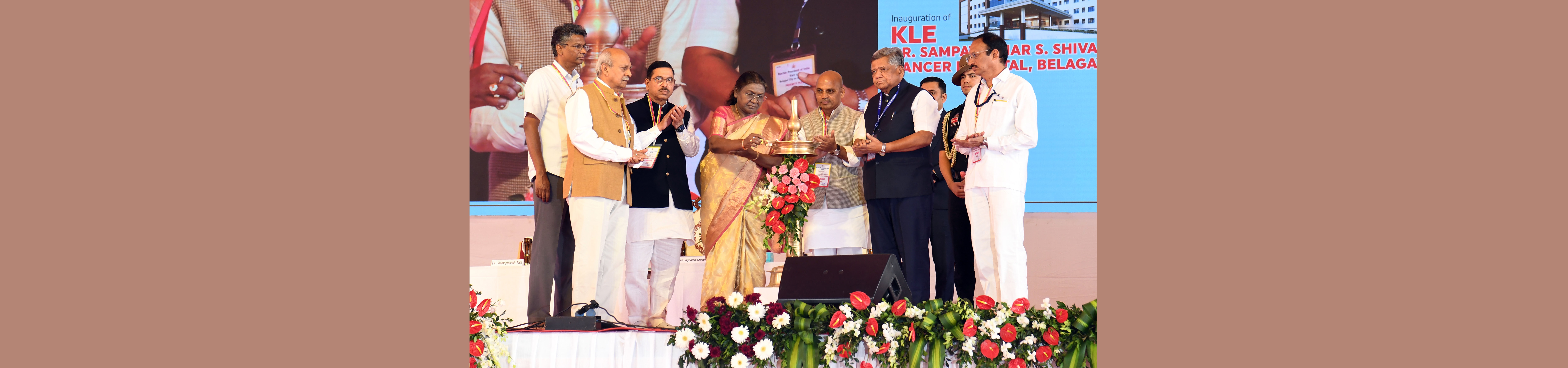 The President of India, Smt Droupadi Murmu inaugurated KLE Cancer Hospital at Belagavi, Karnataka on January 3, 2025.