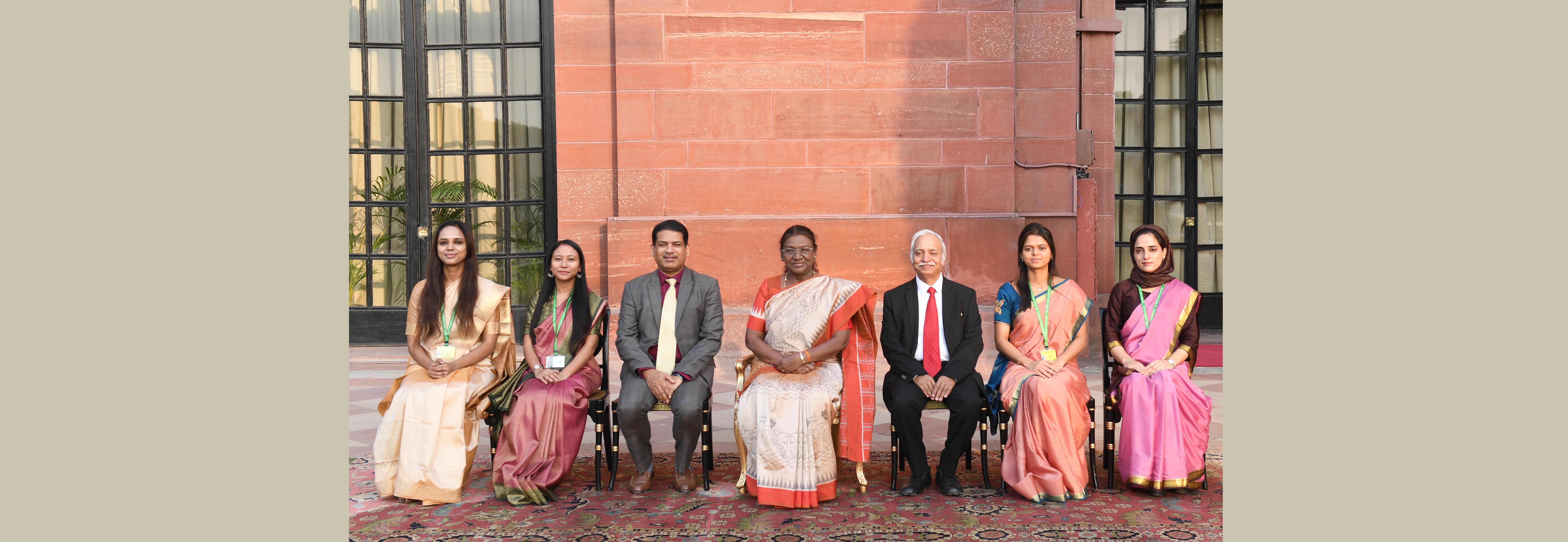 The probationers of Indian Trade Service called on the President of India, Smt Droupadi Murmu at Rashtrapati Bhavan on October 29, 2024.