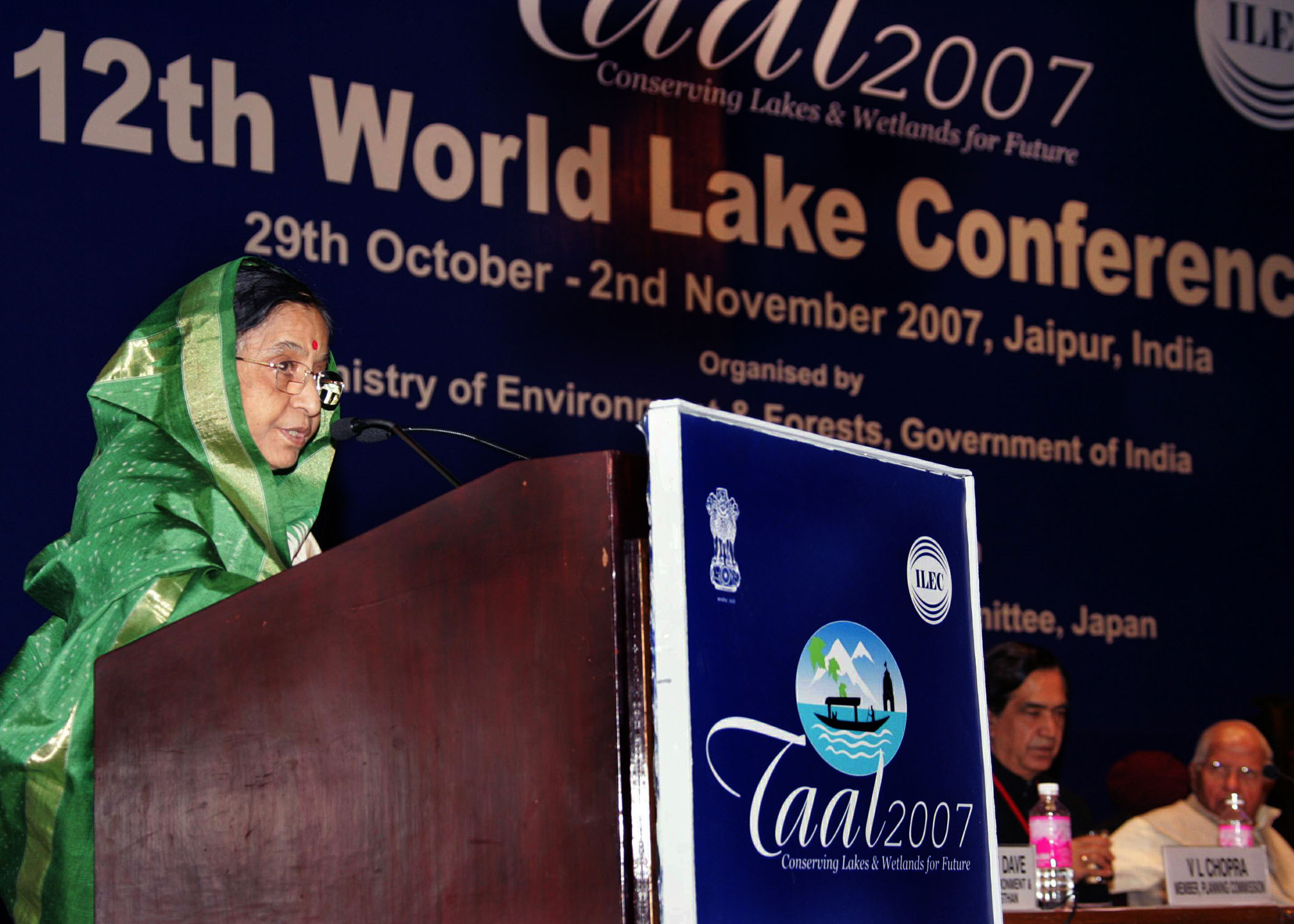 Speech of the Hon'ble President of India, Smt. Pratibha Devisingh Patil, on the Inauguration of the 12th World Lake Conference