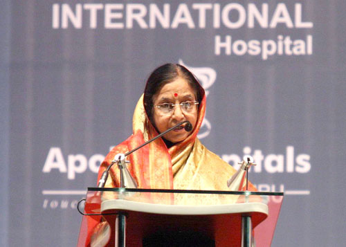 Speech by Her Excellency the President of India, Shrimati Pratibha Devisingh Patil, at the Inauguration of Apollo Hospitals