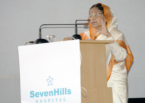 Speech by Her Excellency the President of India, Shrimati Pratibha Devisingh Patil at the Inauguration of the Seven Hills Hospital