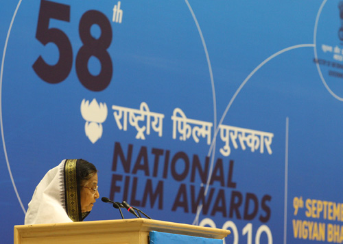 Speech By Her Excellency The President Of India, Shrimati Pratibha Devisingh Patil At The Presentation Of The 58th National Film Awards Including Dada Saheb Phalke Award 2010