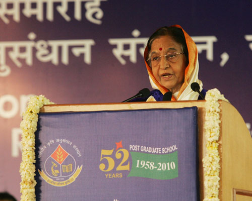 Speech by Her Excellency the President of India, Shrimati Pratibha Devisingh Patil, at the 48th Annual Convocation of the Indian Agricultural Research Institute