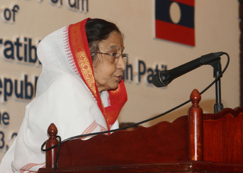 Speech by Her Excellency the President of India, Shrimati Pratibha Devisingh Patil at India-laos Business Forum