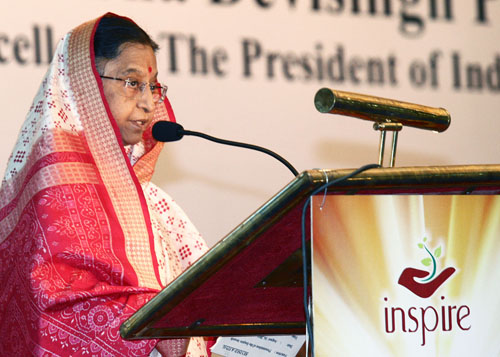 Speech By Her Excellency The President Of India, Shrimati Pratibha Devisingh Patil At The Presentation Of The Inspire Awards