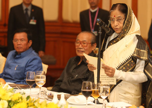 Remarks by Her Excellency the President of India, Shrimati Pratibha Devisingh Patil at the Banquet Hosted by Governor of Siem Reap Province