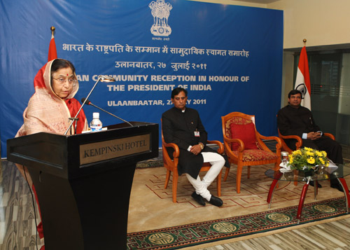 Speech By Her Excellency The President Of India, Shrimati Pratibha Devisingh Patil At The Reception Hosted By The Ambassador Of India For The Indian Community And Friends Of India