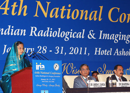 Speech By Her Excellency The President Of India Shrimati Pratibha Devisingh Patil At The Inauguration Of The 64th National Conference Of The Indian Radiologist And Imaging Associaton