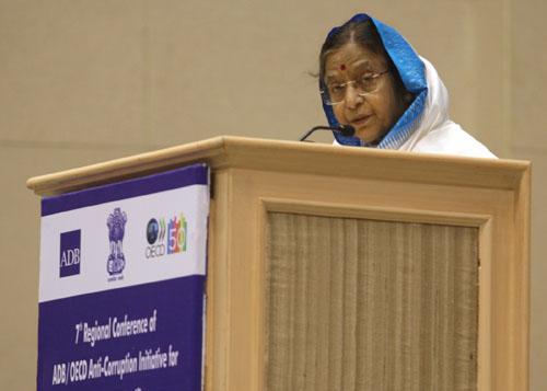 Speech By Her Excellency The President Of India, Shrimati Pratibha Devisingh Patil At The Inauguration Of The Seventh Regional Conference Of The Adb-oecd Anti- Corruption Initiative For Asia And The Pacific Region On 'building Multidisciplinary Frameworks To Combat Corruption'