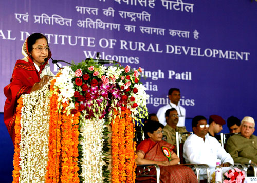 Speech by Her Excellency the President of India, Shrimati Pratibha Devisingh Patil, at the Golden Jubilee of the National Institute of Rural Development (Nird)