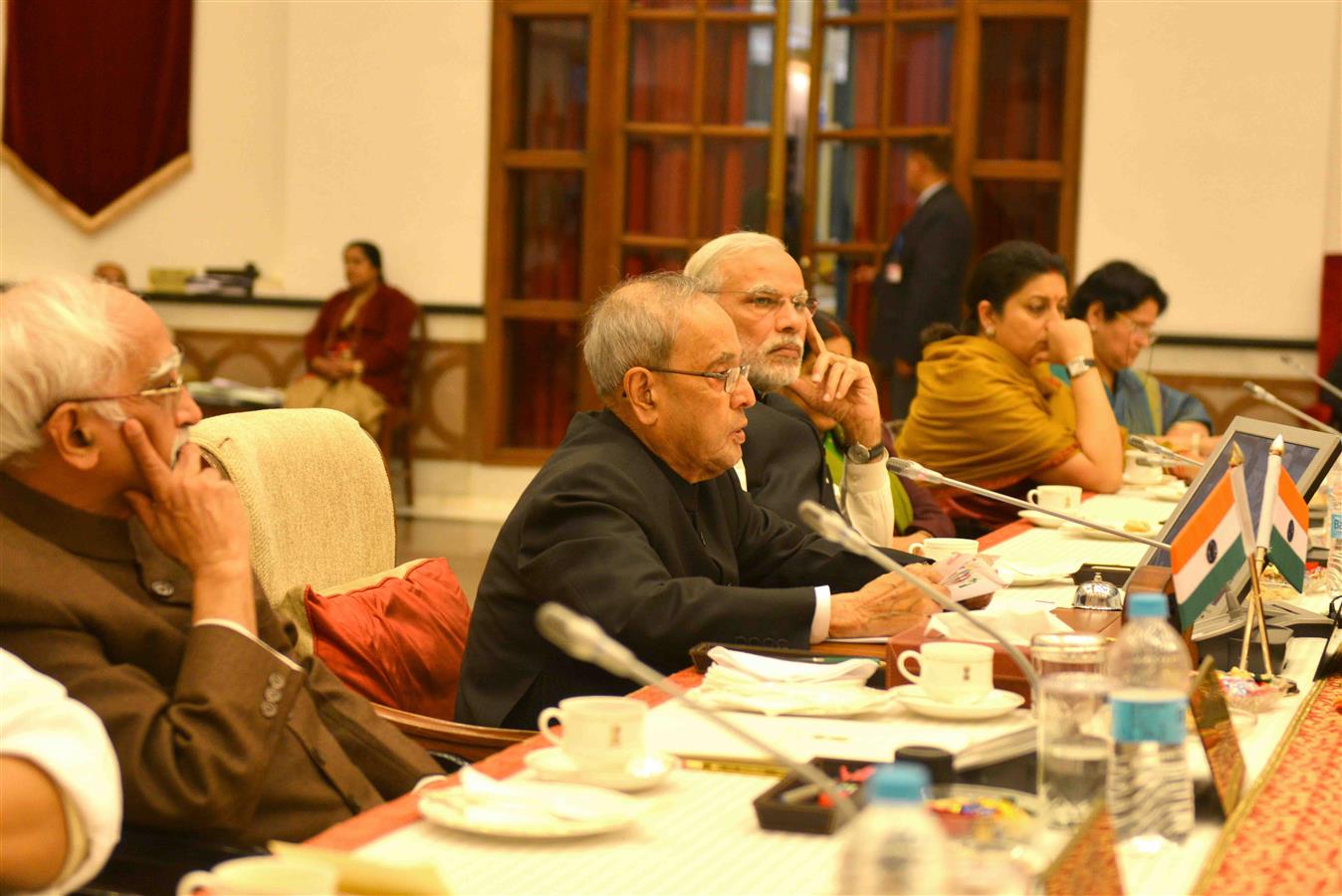 The President of India, Shri Pranab Mukherjee addressing the Concluding Session of Conference of Governors at Rashtrapati Bhavan on February 10, 2016. 