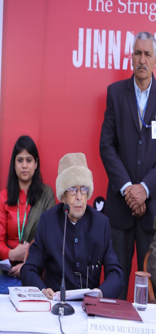 The Former President of India, Shri Pranab Mukherjee unveils Shri M.J.Akbar's  								latest book 'Gandhi's Hinduism The Struggle Against Jinnah's Islam' on 9th  								February 2020 at 10, Rajaji Marg, New Delhi.