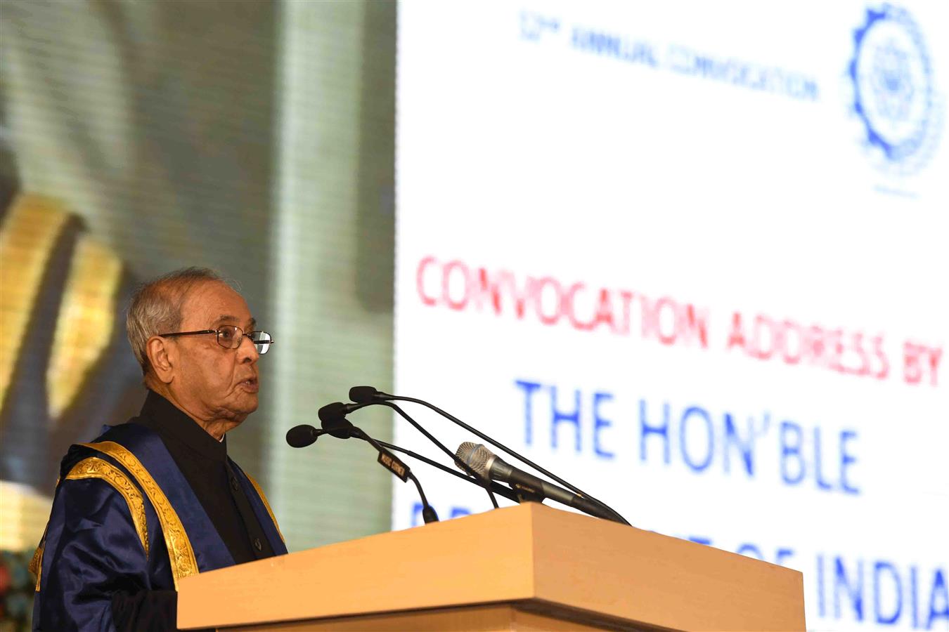 The President of India, Shri Pranab Mukherjee addressing at the 52nd Annual Convocation of Indian Institute of Management, Calcutta in West Bengal on April 1, 2017.