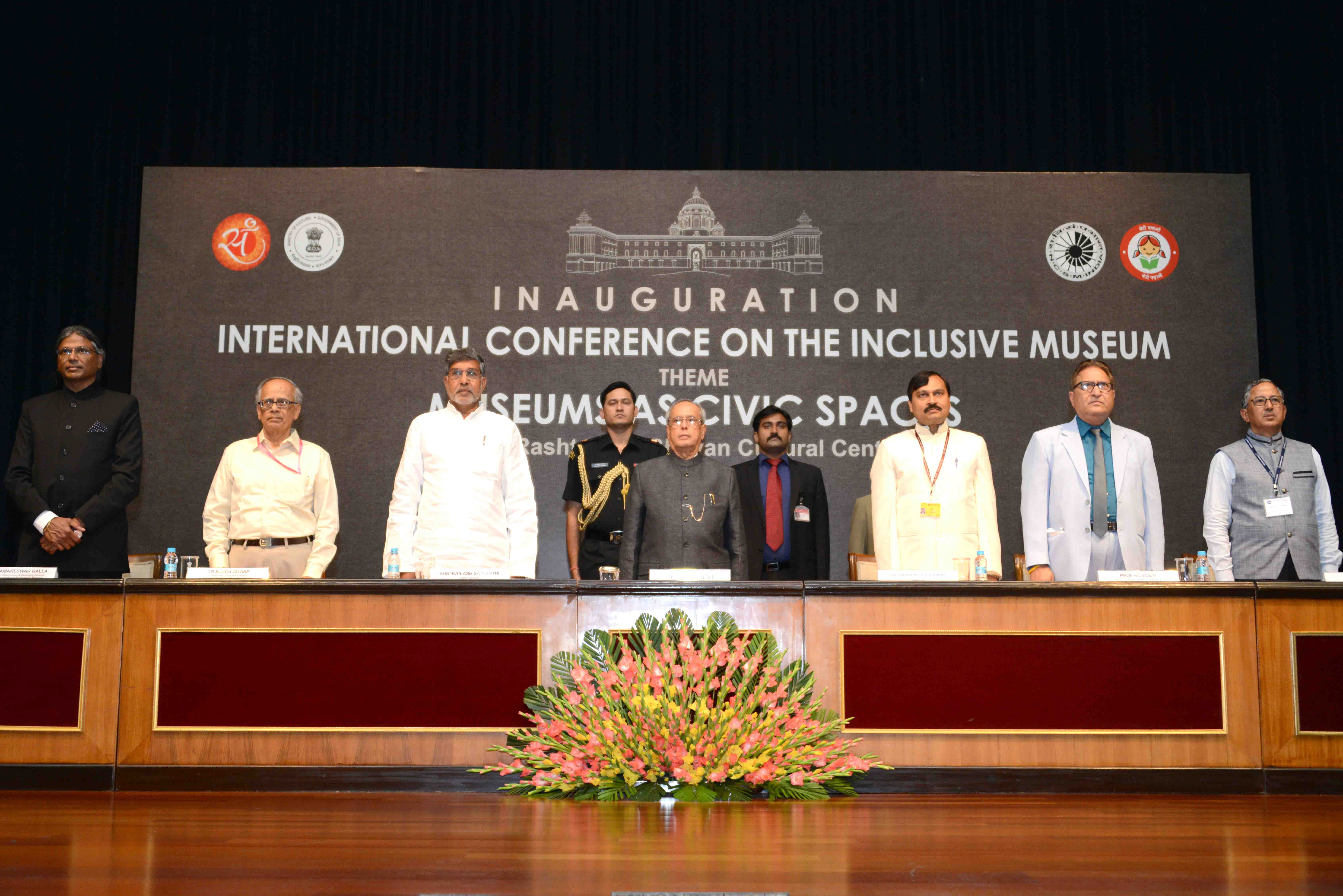 The President of India, Shri Pranab Mukherjee at the inauguration of the International Conference on ‘Inclusive Museums’ on the theme of ‘Museums as Civic Spaces’ at Rashtrapati Bhavan on August 6, 2015.