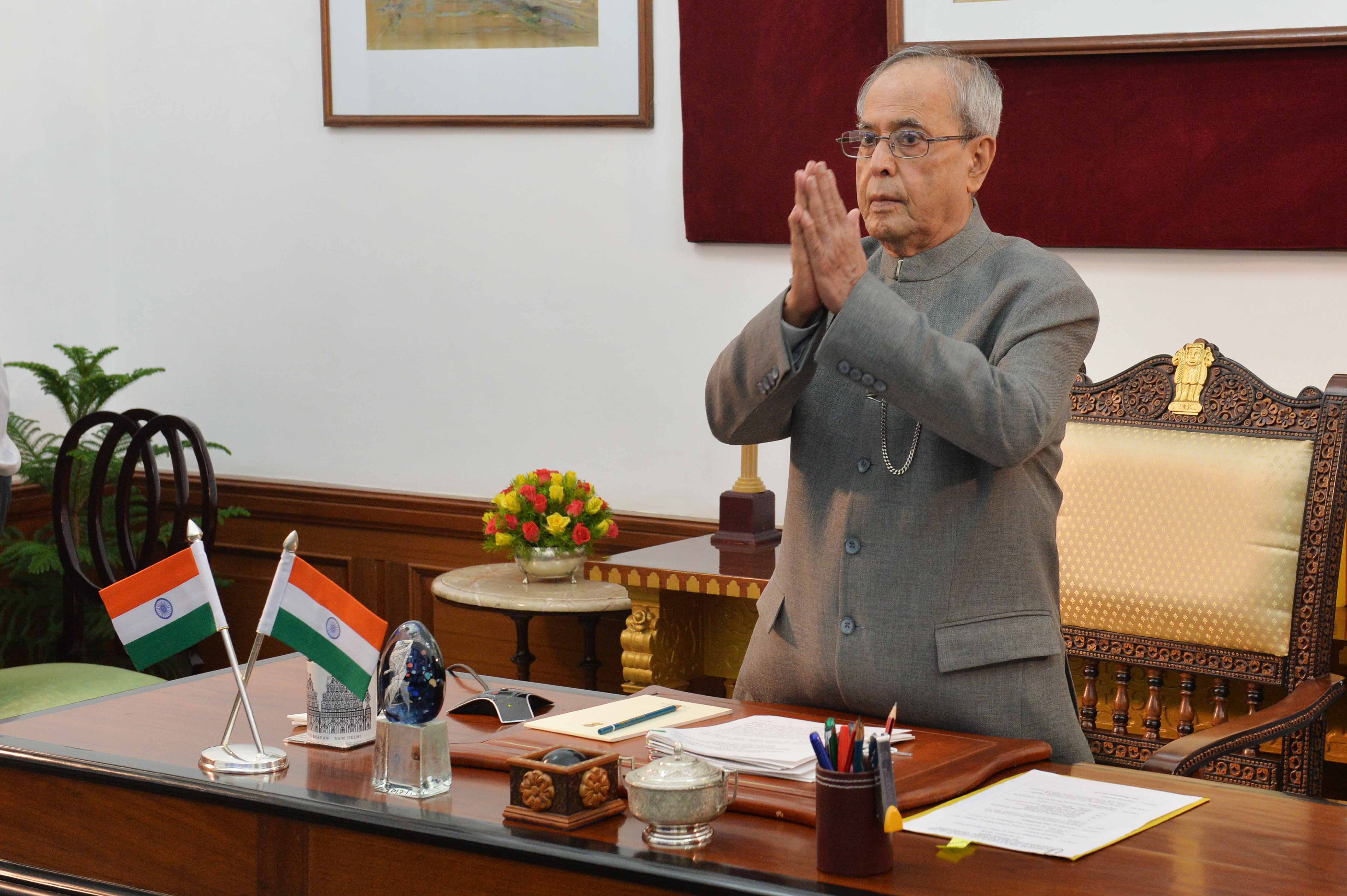 The President of India, Shri Pranab Mukherjee during the address to Students and Faculty of Institutes of Higher Learning on the topic ‘Energizing the Higher Educational Institutes in India’ through Video Conferencing using National Knowledge Network (NKN