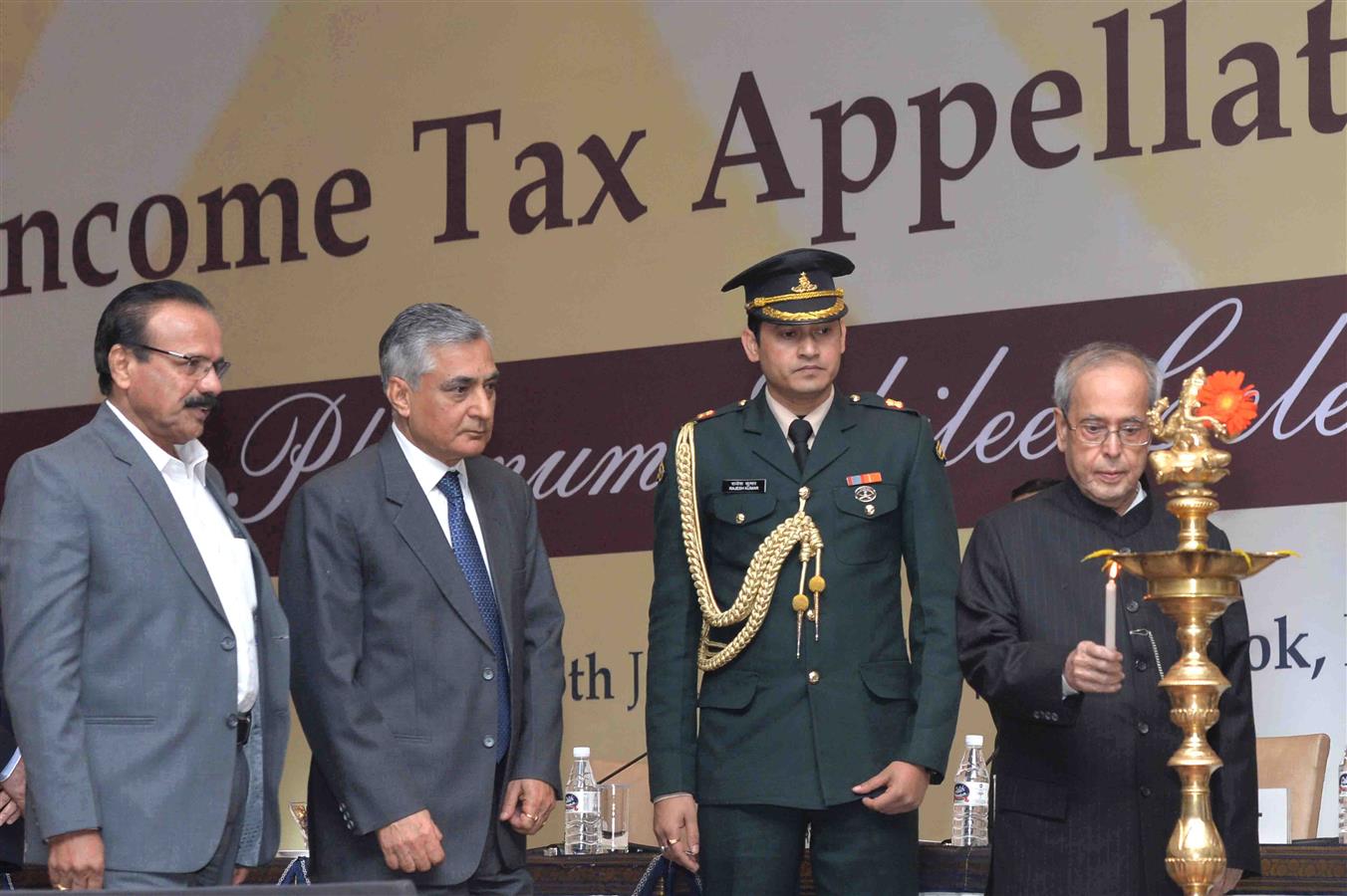 The President of India, Shri Pranab Mukherjee inaugurating the All India Members Conference of the Income Tax Appellate Tribunal as part of its Platinum Jubilee Celebrations in New Delhi on January 24, 2016. 