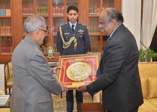 The President of India, Shri Pranab Mukherjee meeting the Probationers of 64th RR (2011) Batch of Indian Police Service (IPS) from Sardar Vallabhbhai Patel National Police Academy, Hyderabad at Rashtrapati Bhavan in New Delhi on December 13, 2012.