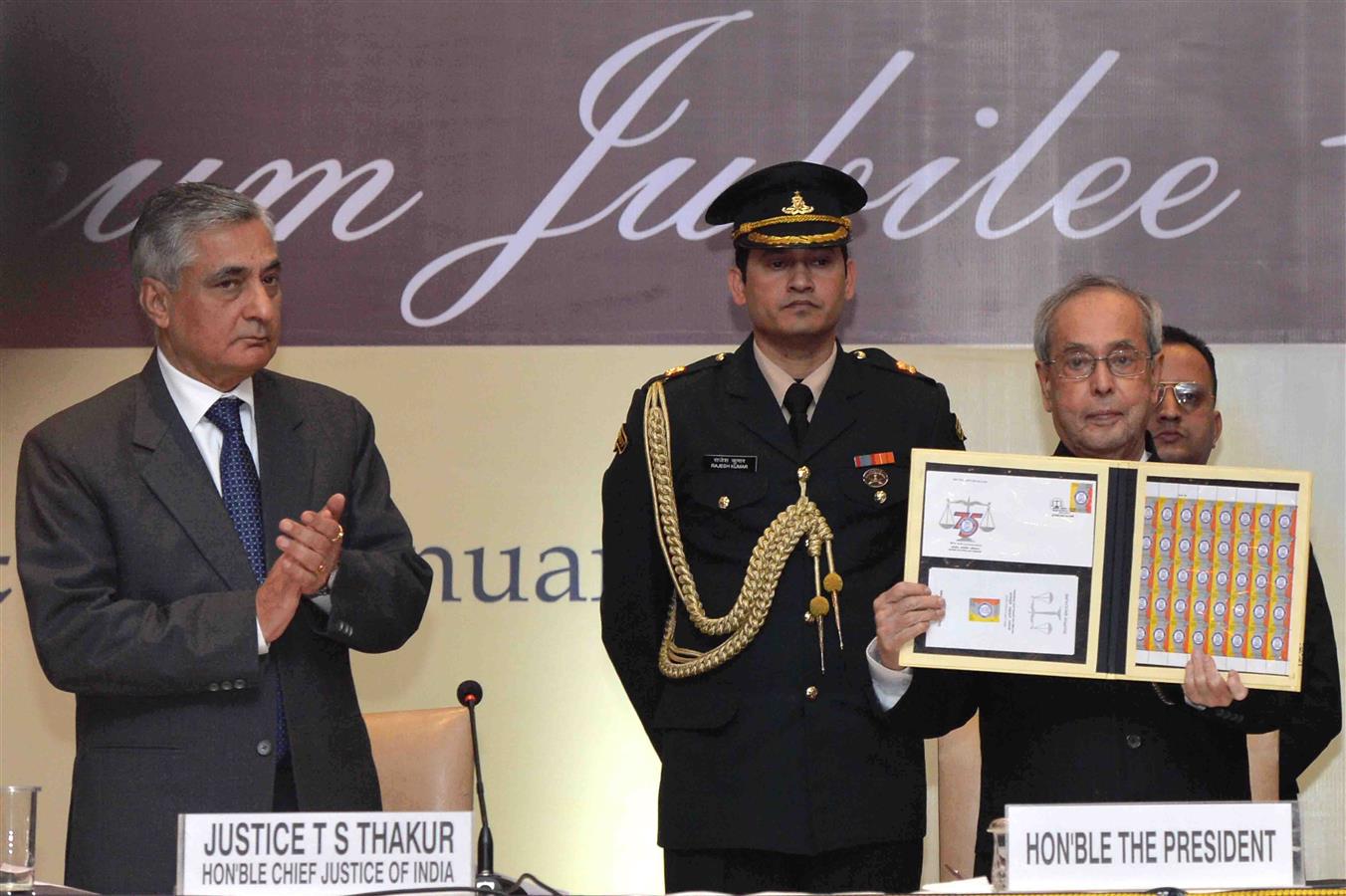 The President of India, Shri Pranab Mukherjee during the inauguration of the All India Members Conference of the Income Tax Appellate Tribunal as part of its Platinum Jubilee Celebrations in New Delhi January 24, 2016. 