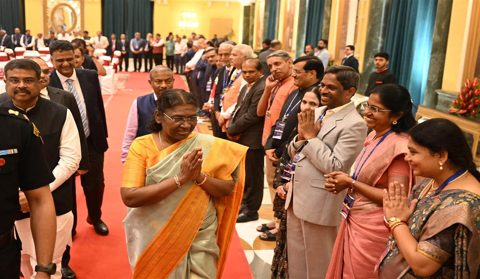 The President of India, Smt Droupadi Murmu inaugurated Visitor's Conference 2023 at Rashtrapati Bhavan on July 10, 2023.
