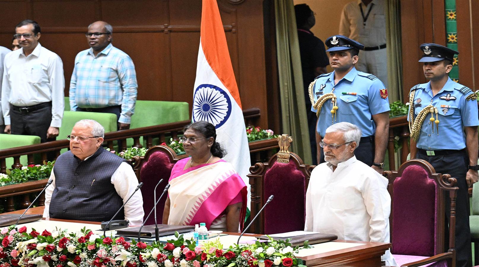 The President of India, Smt Droupadi Murmu addressed the members of Rajasthan Legislative Assembly at Jaipur on July 14, 2023.
