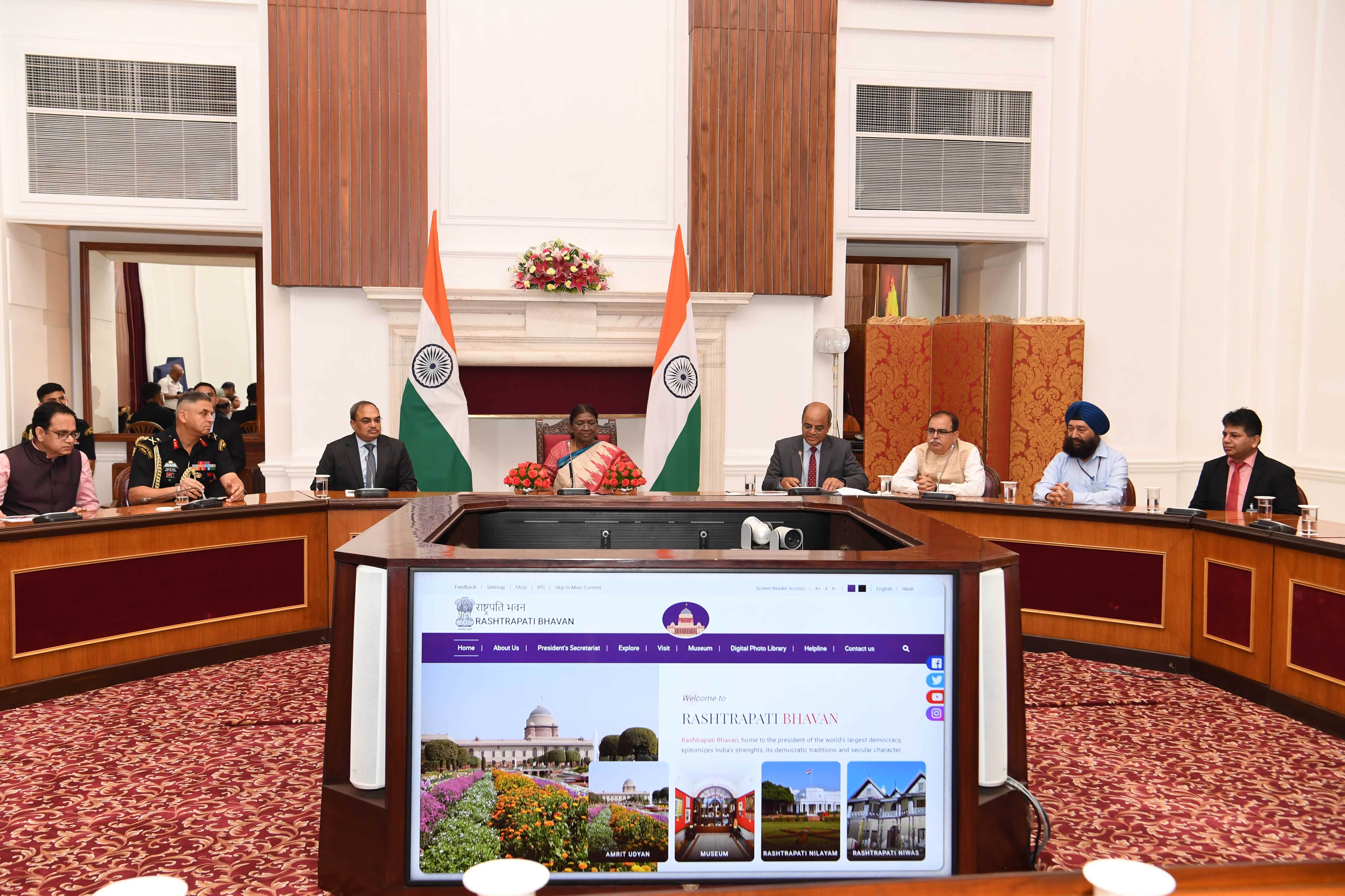 The President of India, Smt Droupadi Murmu Launched the redeveloped website of the President of India and Rashtrapati Bhavan on July 25, 2023.