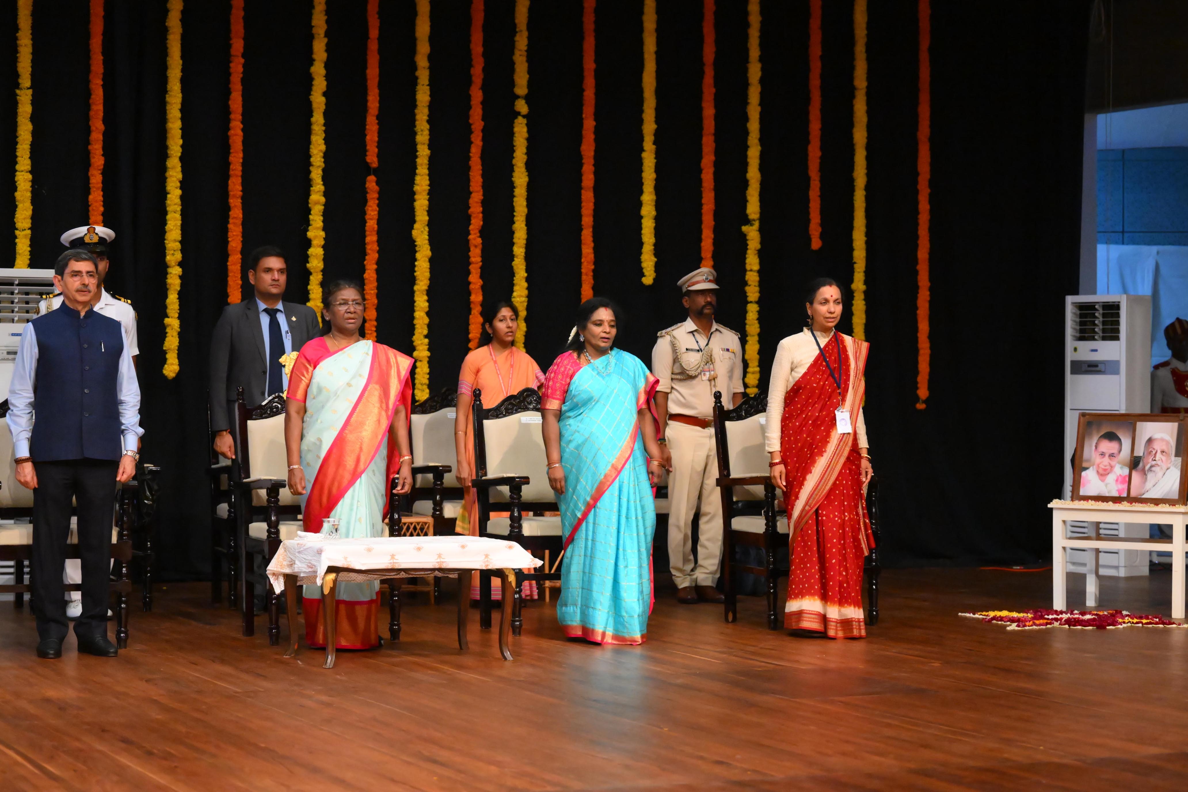The President of India, Smt Droupadi Murmu inaugurated a conference on ‘Aspiring for Supermind in the City of Evolving Consciousness’ at Auroville on August 8, 2023.
