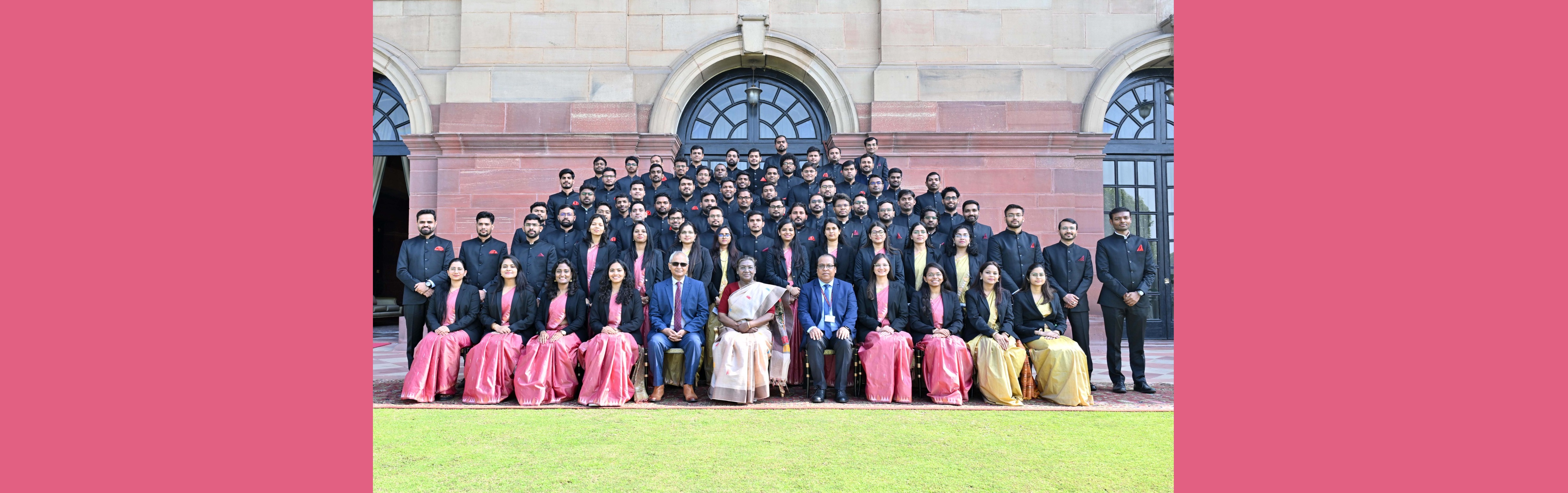 A group of probationers of Indian Telecommunications Service called on the President of India, Smt Droupadi Murmu at Rashtrapati Bhavan on January 22, 2025.